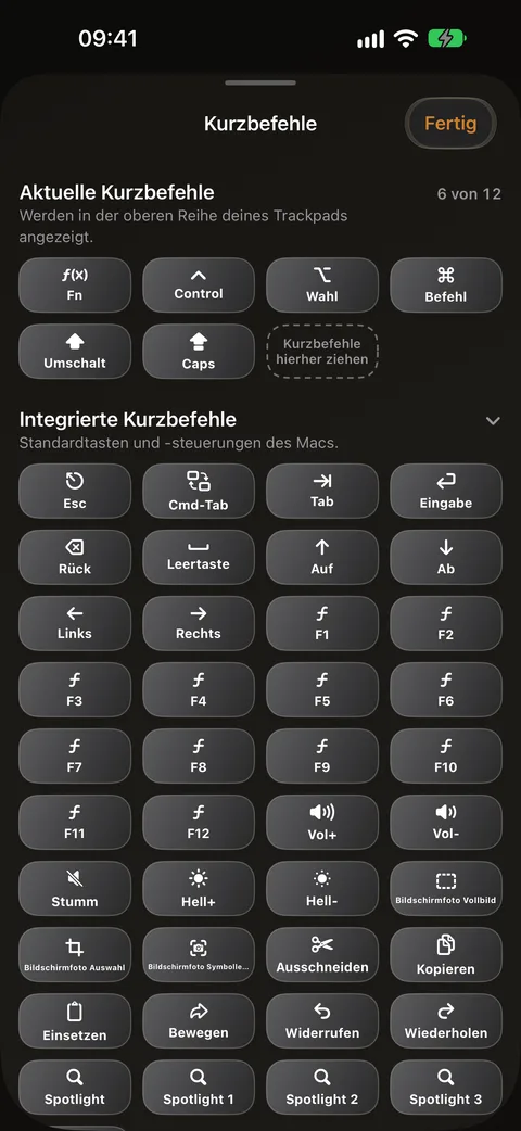 Mac-Tastaturkurzbefehle