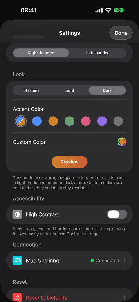 Dark mode and Help Mode