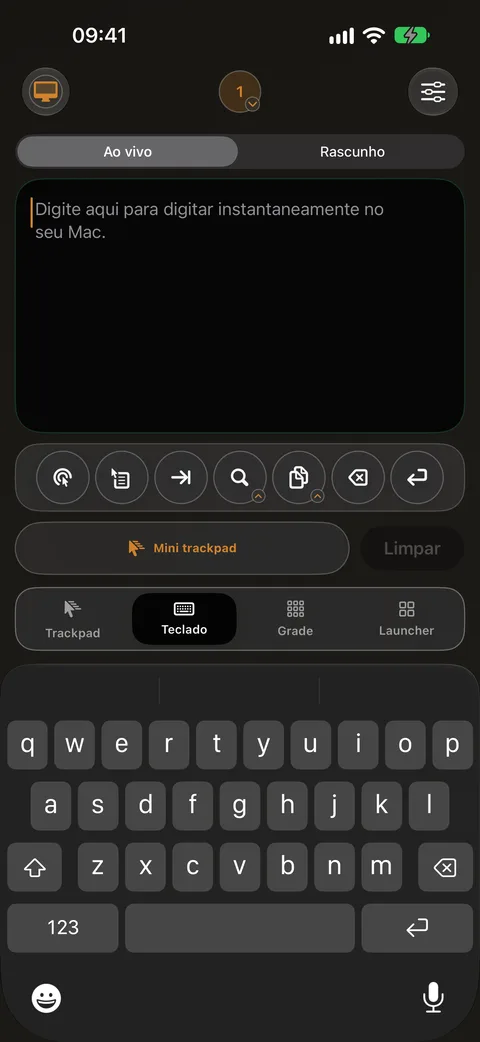 Teclado ao vivo