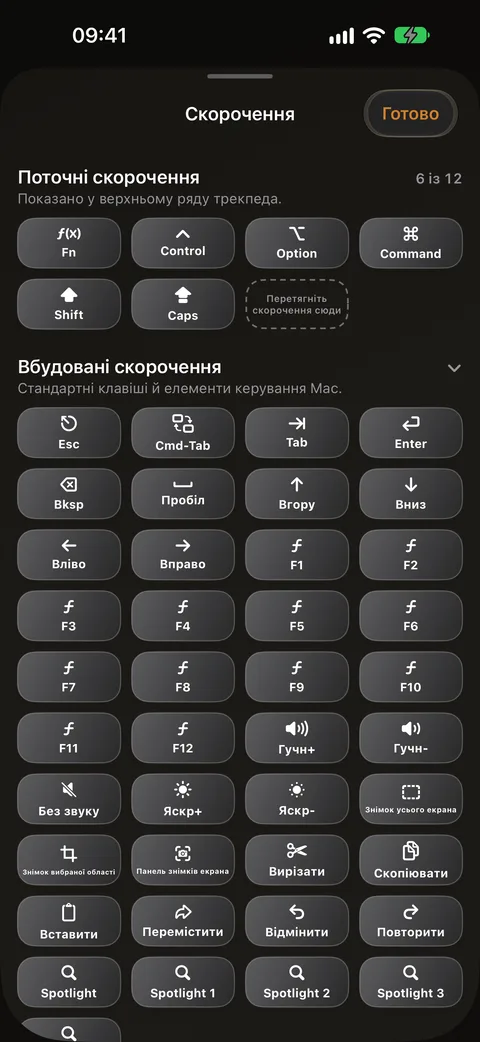 Клавіатурні скорочення Mac